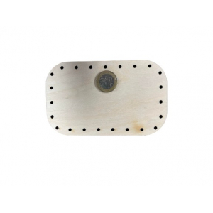 Rounded rectangle bottom 13/8 cm – birch