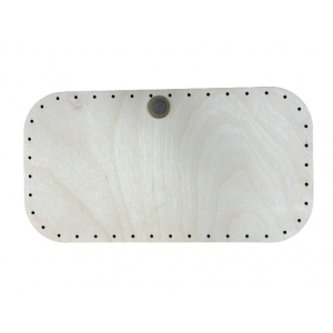 Rounded rectangle bottom 30/16 cm – birch