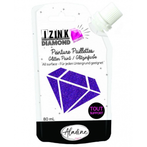 IZINK 24-carat Glitter Paint purple