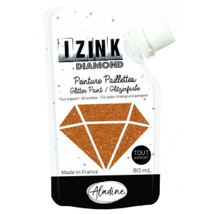 IZINK golden copper Glitter Paint