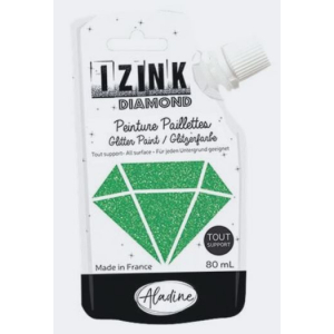 IZINK Dark green Glitter Paint