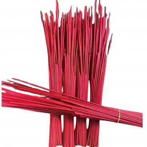 Raspberry colored rye straw - 50g